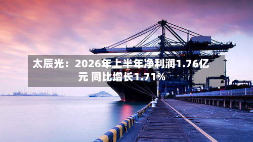 太辰光：2026年上半年净利润1.76亿元 同比增长1.71%-第3张图片